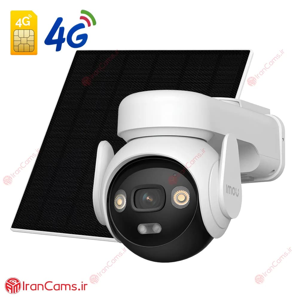 دوربین بی سیم خورشیدی سیم کارتی آیمو Imou AOV PT (IPC-B7ED-5M0TEA-EU)