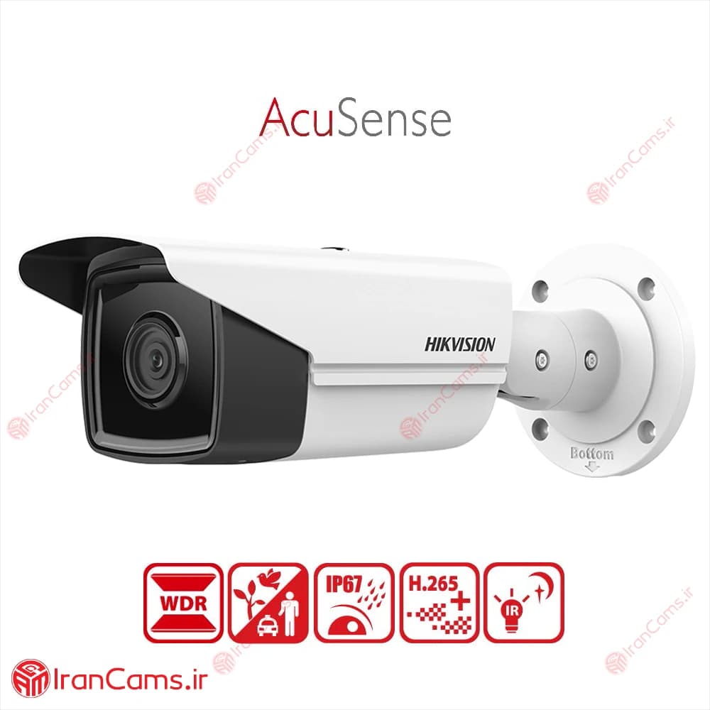 دوربین مداربسته IP بولت 6 مگاپیکسل هایک ویژن DS-2CD2T63G2-4I — تصویر ۲