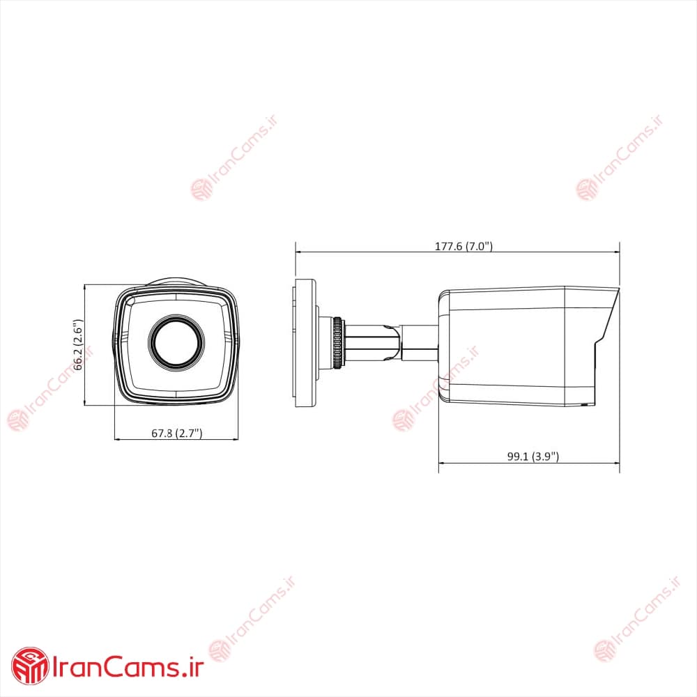 دوربین مداربسته IP بولت 4 مگاپیکسل هایک ویژن DS-2CD1043G0-I — تصویر ۷