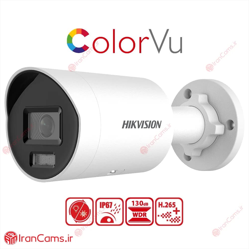 دوربین مداربسته IP بولت 4 مگاپیکسل هایک ویژن DS-2CD2047G2H-LIU — تصویر ۲