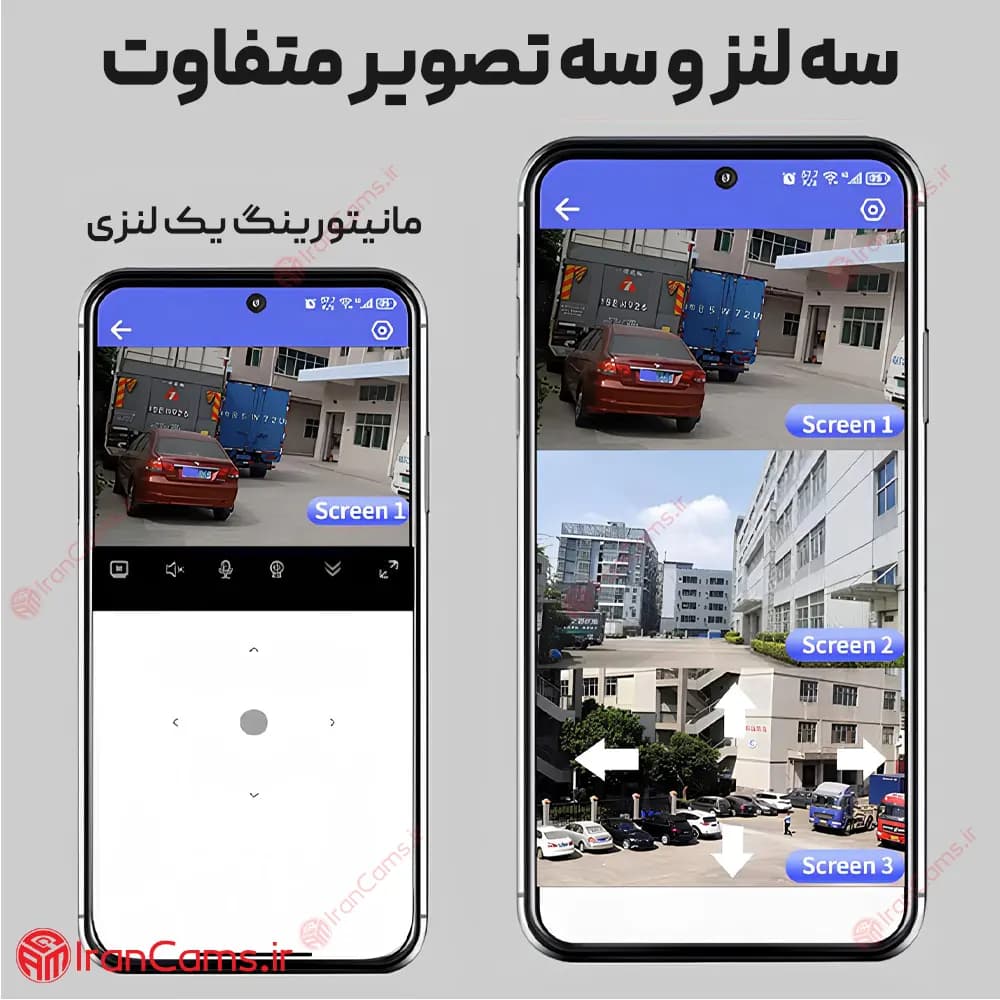دوربین بی سیم خورشیدی سیمکارتی سه لنز O-KAM Pro مدل TL3 — تصویر ۵
