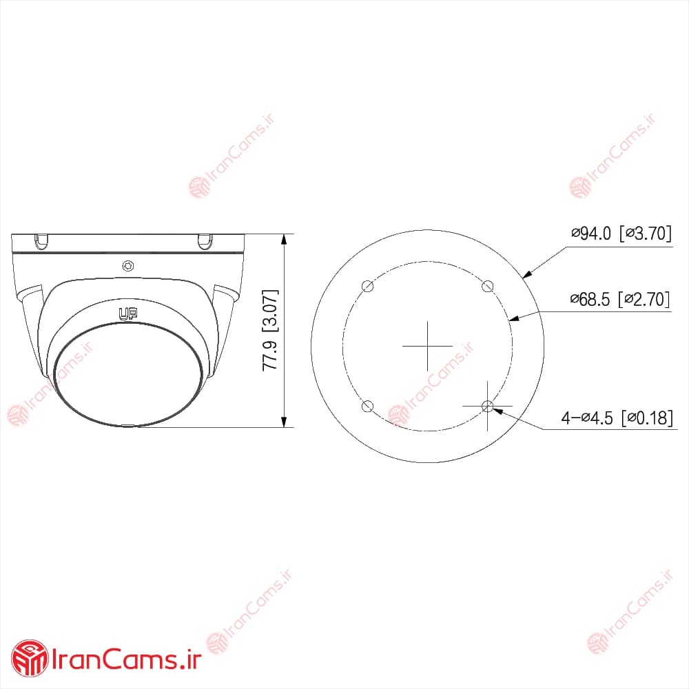 دوربین مداربسته دام 2 مگاپیکسلی داهوا DH-HAC-T2A21P-U-A — تصویر ۶