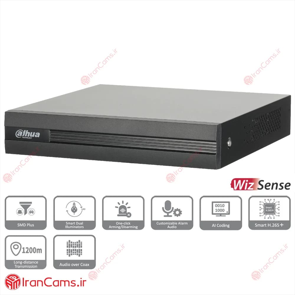 دستگاه دی وی آر 4 کانال داهوا DH-XVR1B04H-I — تصویر ۲