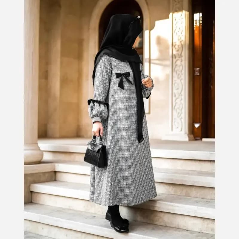 کفتان زنانه ریما پاییزه فری سایز 38 تا 50 قد 130 — تصویر ۳