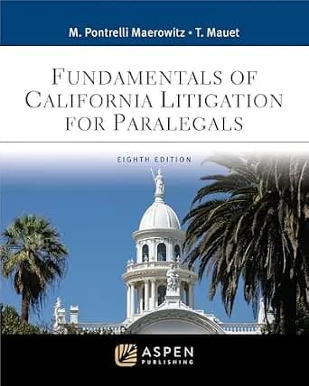 و دانلود نسخه کامل کتاب زبان اصلی Fundamentals of California Litigation for Paralegals (Aspen Paralegal Series) | دانلود کتاب خارجی