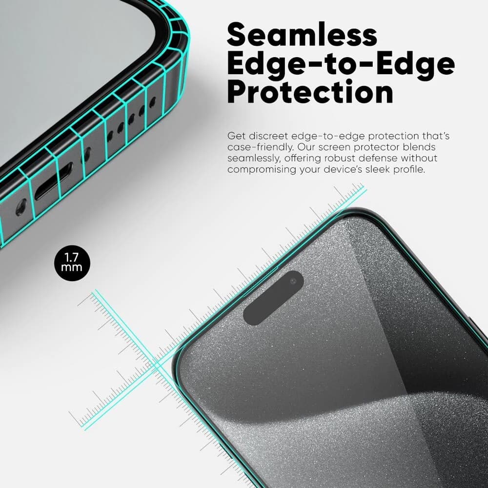 محافظ صفحه نمایش بادیگارد مدل Clear مناسب برای گوشی موبایل اپل iPhone 17 Pro Max — تصویر ۴
