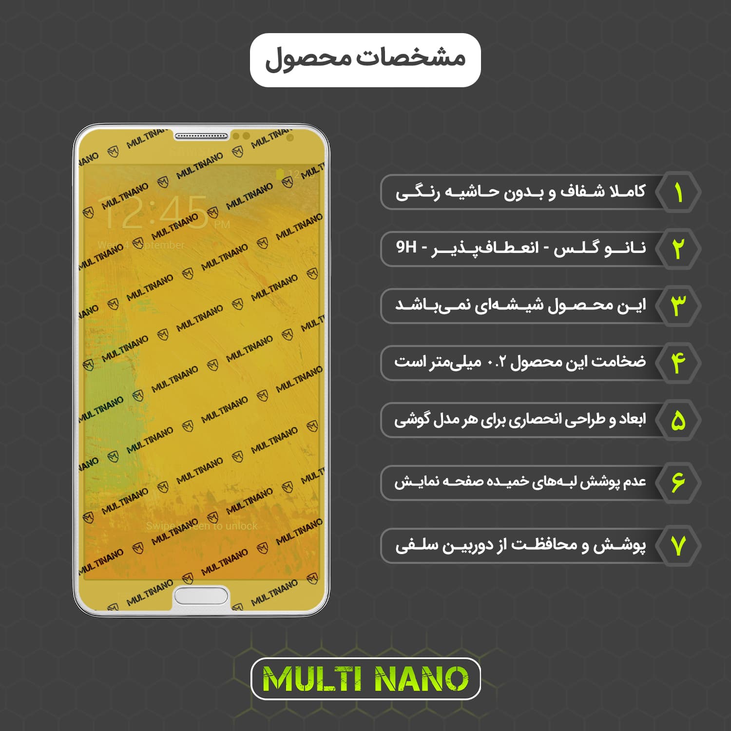 محافظ صفحه نمایش مولتی نانو مدل X-S1N مناسب برای گوشی موبایل سامسونگ Galaxy Note 3 — تصویر ۲