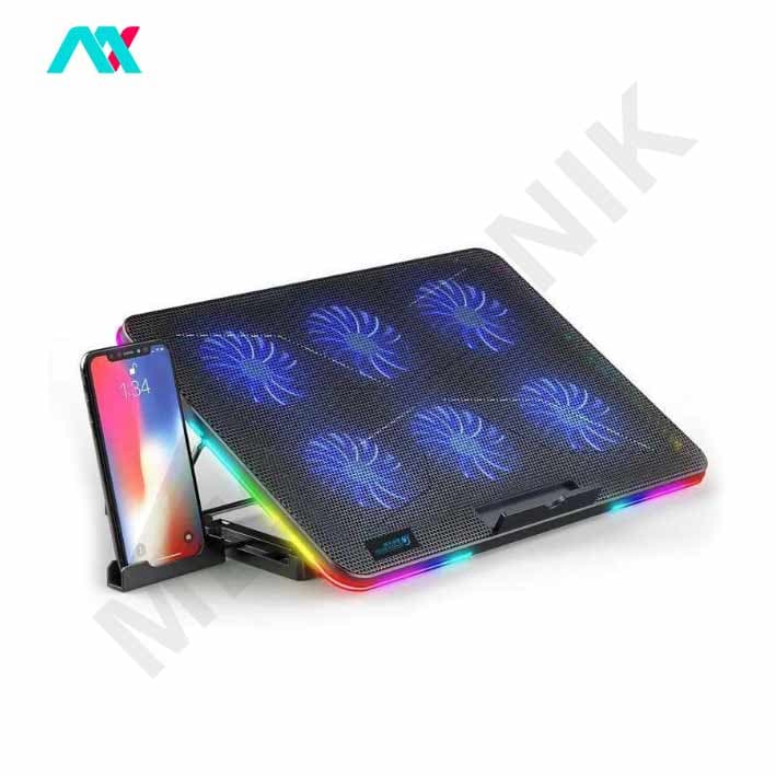 پایه خنک‌کننده گیمینگ لپ‌تاپ 6 فن کول‌کلد مدل F5