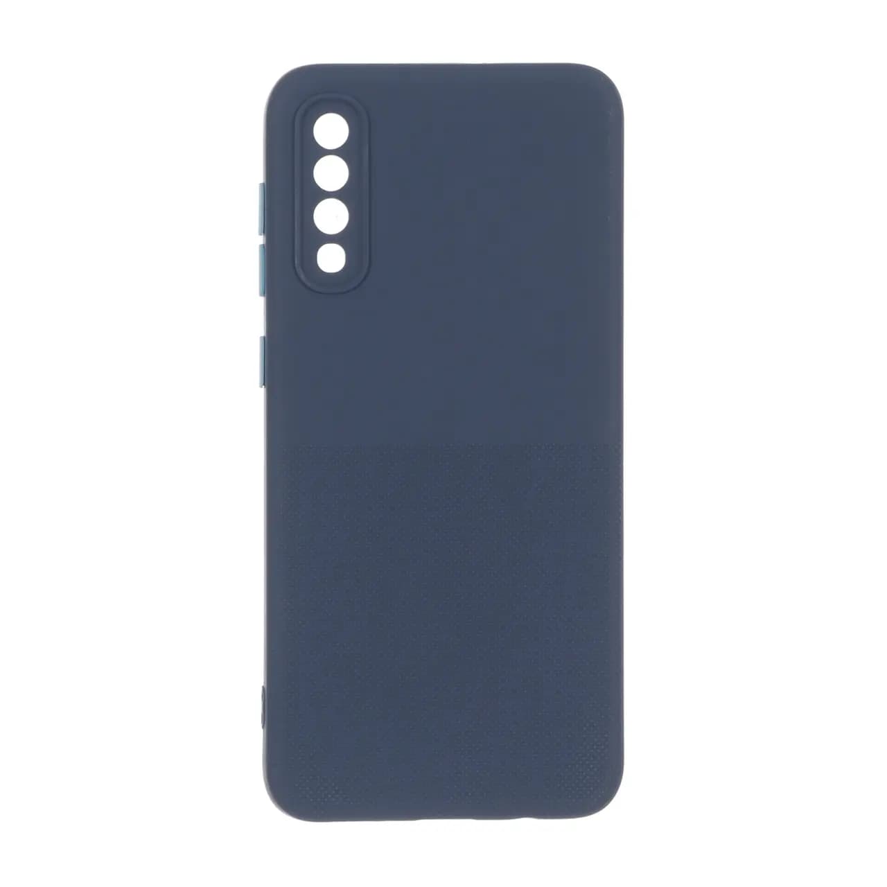 قاب سوزنی دکمه رنگی محافظ لنزدار Samsung Galaxy A50 / A50s / A30s – سرمه ای