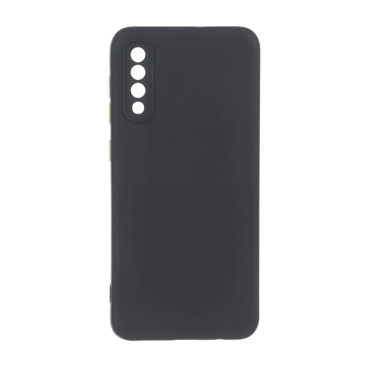قاب سوزنی دکمه رنگی محافظ لنزدار Samsung Galaxy A50 / A50s / A30s – مشکی