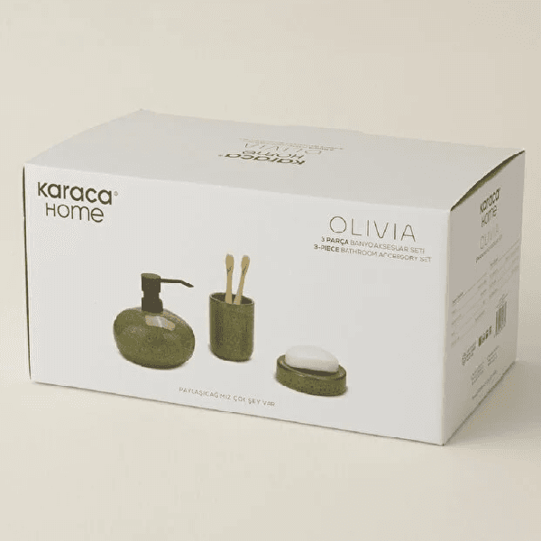 ست 3 تکه سرویس بهداشتی کاراجا هوم مدل Olivia — تصویر ۲