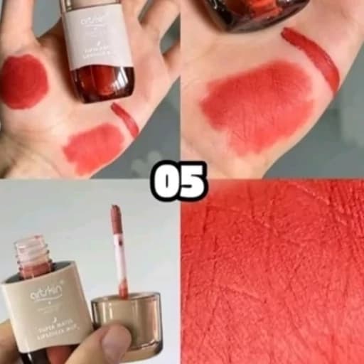 رژ لب و رژگونه مایع مات مخملی خمیری پینترستی کیوت فانتزی خوشبو مناسب کادو هدیه — تصویر ۳