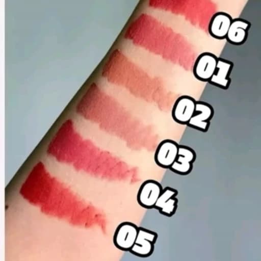 رژ لب و رژگونه مایع مات مخملی خمیری پینترستی کیوت فانتزی خوشبو مناسب کادو هدیه — تصویر ۲