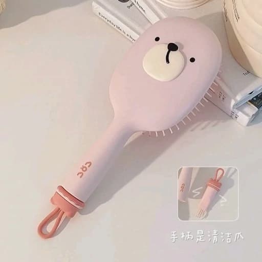 شانه مو مدل خرسی جوجه کیوت فانتزی همراه با جای آویز و بیلبیلک جداشونده برای پاکسازی شانه و برس کیوت فانتزی پینترستی — تصویر ۴