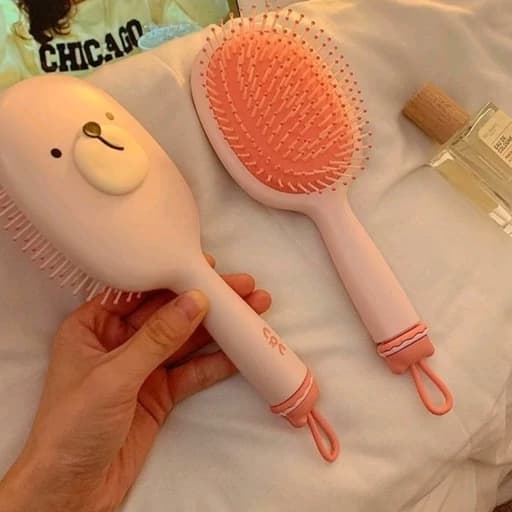 شانه مو مدل خرسی جوجه کیوت فانتزی همراه با جای آویز و بیلبیلک جداشونده برای پاکسازی شانه و برس کیوت فانتزی پینترستی — تصویر ۸