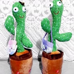 عروسک کاکتوس سخنگو موزیکال رقاص شارژی برنامه جوکر (لباسدار و ساده) — تصویر ۴