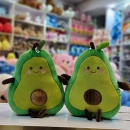 عروسک آواکادو سبز و خارجی پارچه نرم و لطیف عروسک میوه — تصویر ۳