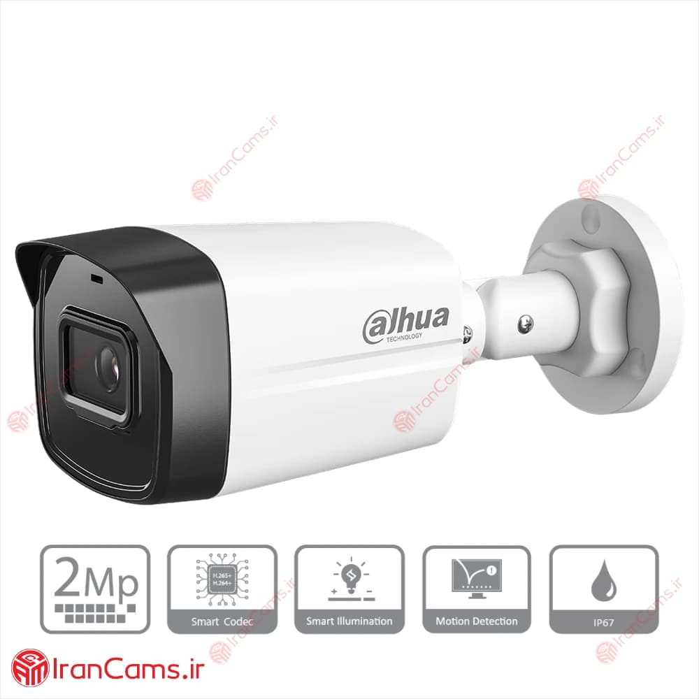دوربین مداربسته IP بولت 2 مگاپیکسلی داهوا DH-IPC-HFW1230TL2P — تصویر ۲