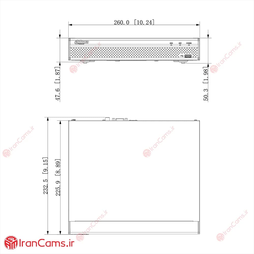 دستگاه ان وی آر تحت شبکه 8 کانال داهوا DHI-NVR1108HS-S3/H — تصویر ۵