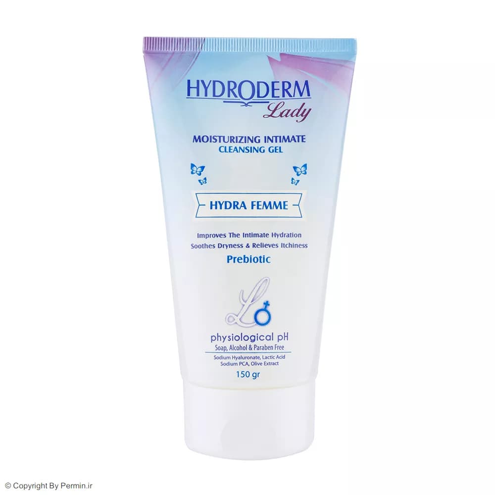 ژل بهداشتی بانوان هیدرودرم مدل Hydra Femme حجم 150 میلی‌لیتر
