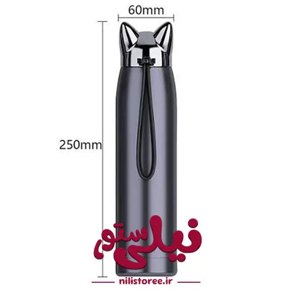 فلاسک نوزاد هلودریم 320 میل طرح گربه کد 6024 — تصویر ۲