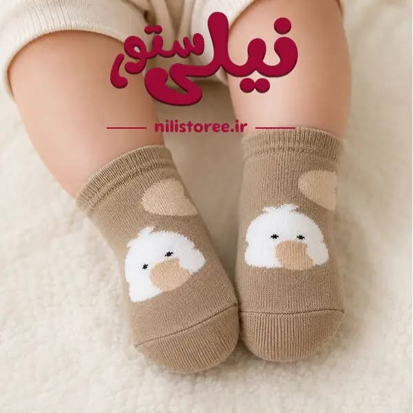 جوراب نوزاد طرح جوجه برند دوازده