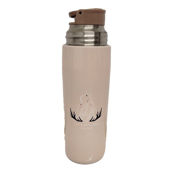 فلاسک استیل 400 میل طرح کوه برند Jinli کد 8587 — تصویر ۳