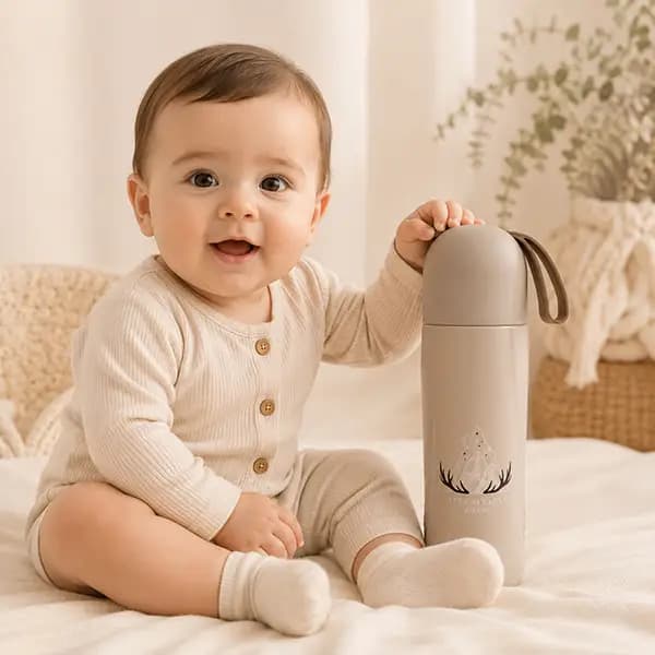 فلاسک استیل 400 میل طرح کوه برند Jinli کد 8587