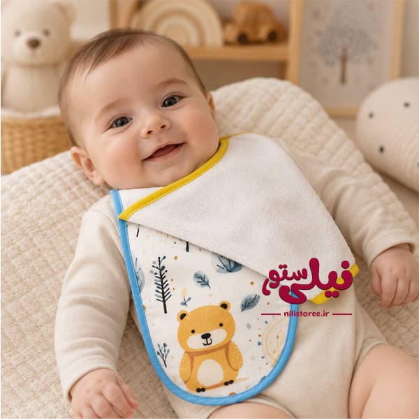 ست 3 عددی آروغ گیر نوزاد برند بیبی فورلایف کد 6