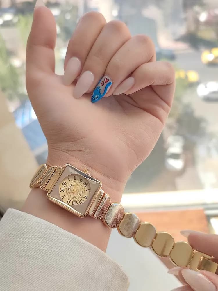 ساعت مچی زنانه کاکاکسی Cacaxi کلاسیک بند فلزی — تصویر ۳