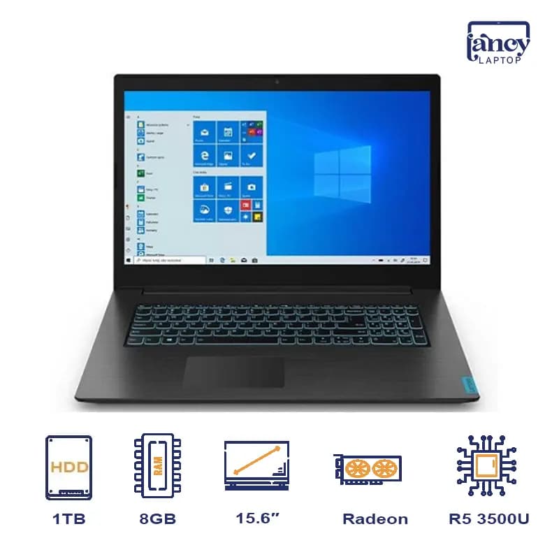 لپ تاپ استوک 15.6 اینچی لنوو L340 Ryzen 5 3500U 8GB 1TB HDD AMD Radeon Vega 8 FHD