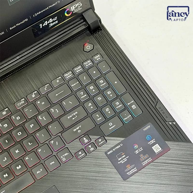 لپ تاپ استوک 17.3 اینچی ایسوس ROG Strix G731G Core i7-9750H 16GB 256GB SSD 1TB HDD RTX 2060 6GB FHD 144Hz — تصویر ۶