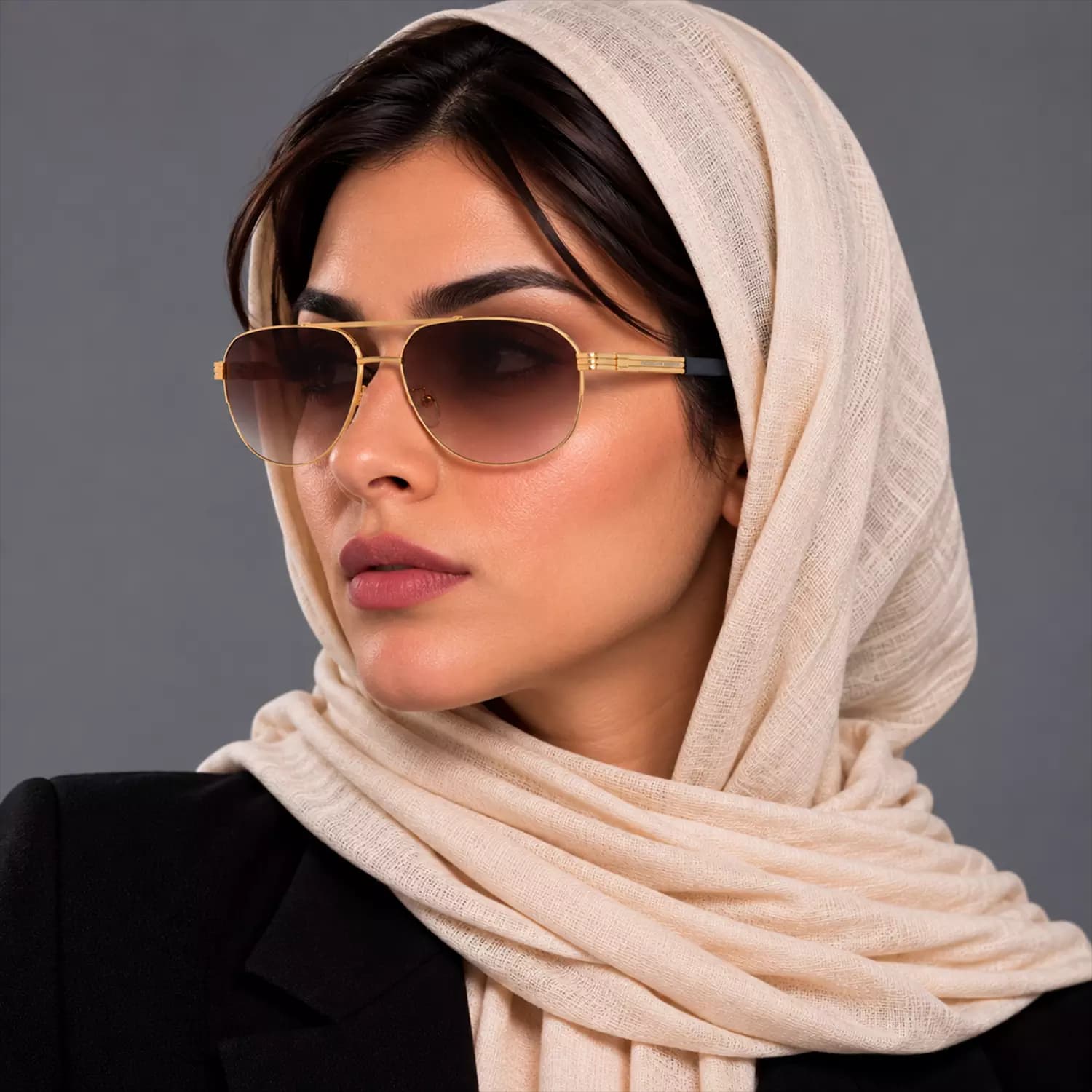 عینک آفتابی پورشه فریم فلزی خلبانی اورجینال کد P9018 — تصویر ۳