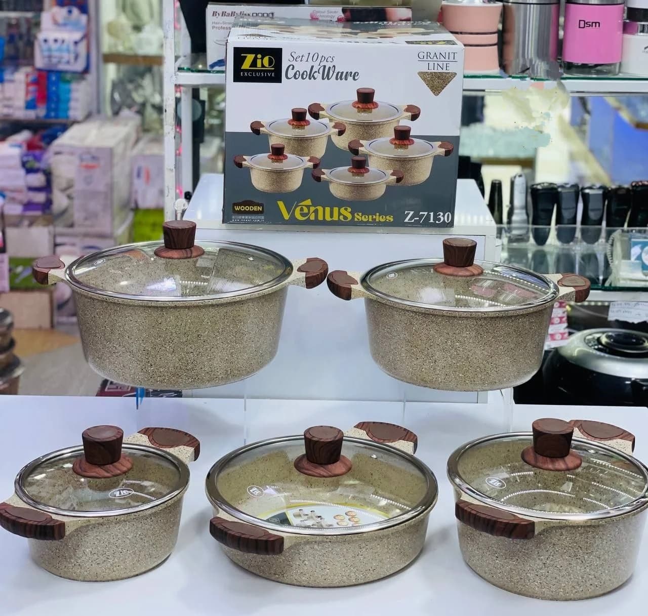 سرویس قابلمه 10 پارچه برند زیو سری ونوس مدل Z-7130 ‏ — تصویر ۵
