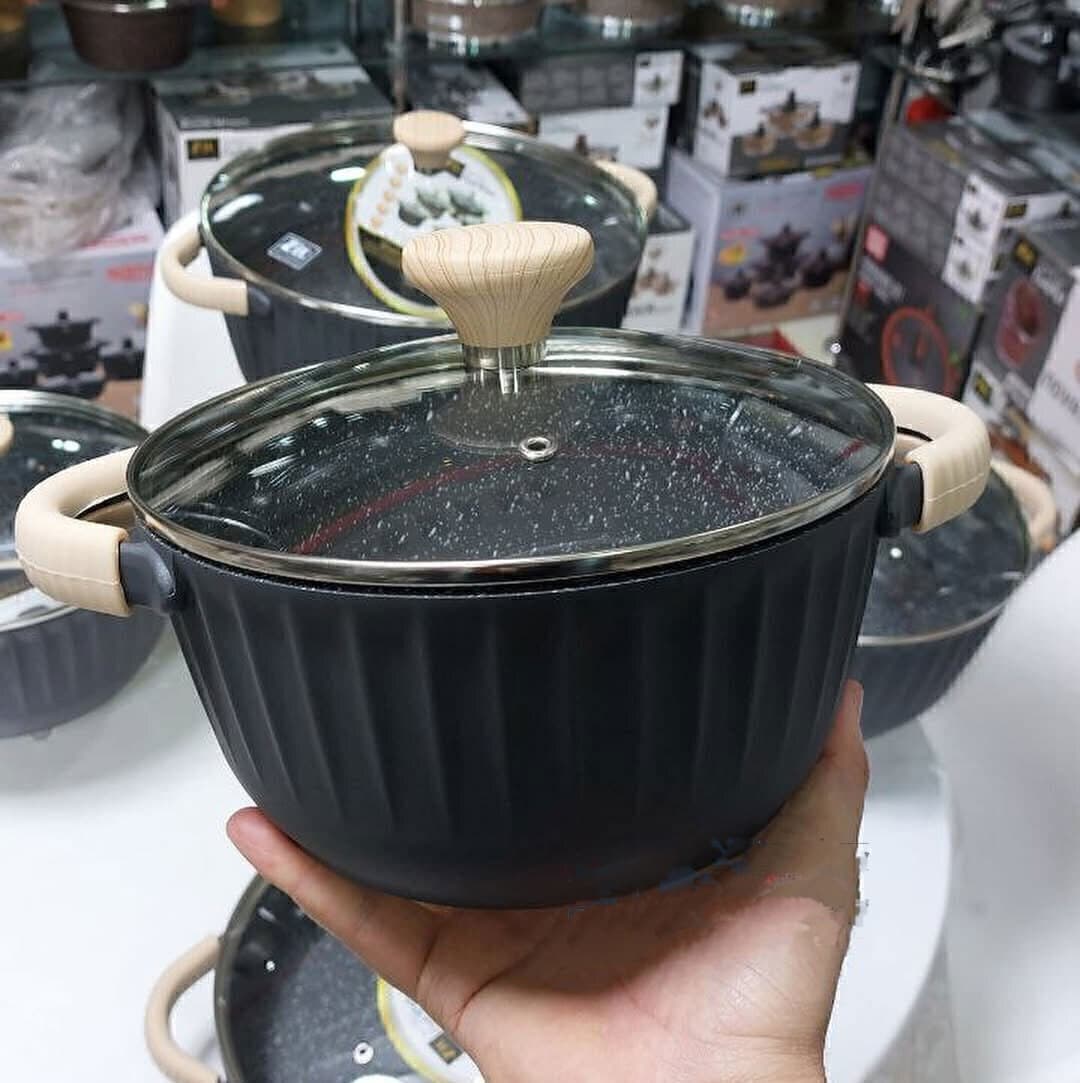 سرویس قابلمه 10 پارچه برند زیو طرح پرمیوم مدل ZCS-8590 ‏ — تصویر ۲