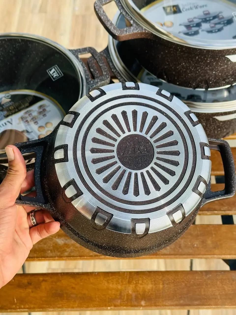 سرویس قابلمه گرانیتی زیو ترکیه مدل ZCS-7140 ‏ — تصویر ۴