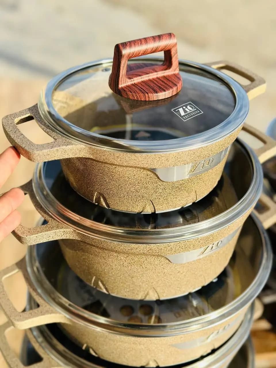 سرویس قابلمه گرانیتی زیو ترکیه مدل ZCS-7140 ‏ — تصویر ۳