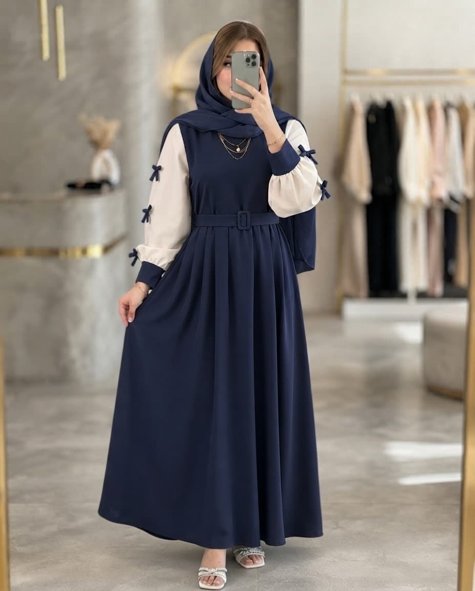 پیراهن بلند نورا🎀✨️ — تصویر ۹