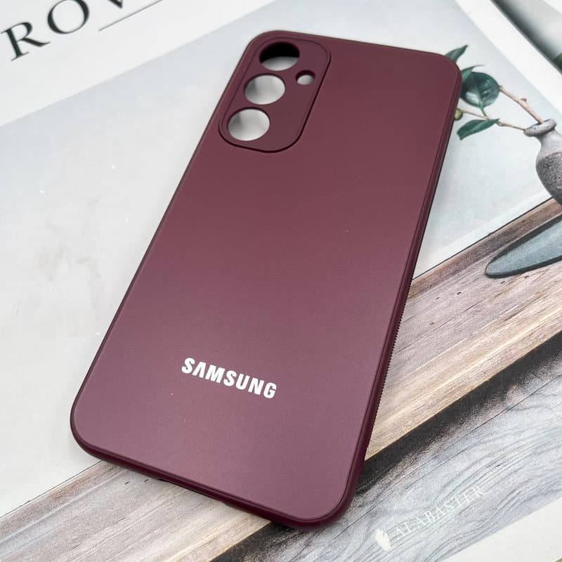 قاب گوشی Galaxy S23 FE سامسونگ اورجینال PVD ضدخش Magic Mask محافظ لنز دار زرشکی کد 269442 — تصویر ۲