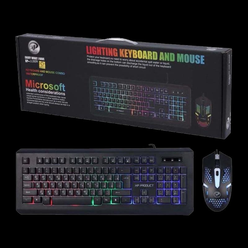 کیبورد و موس سیم دار گیم XP 12300