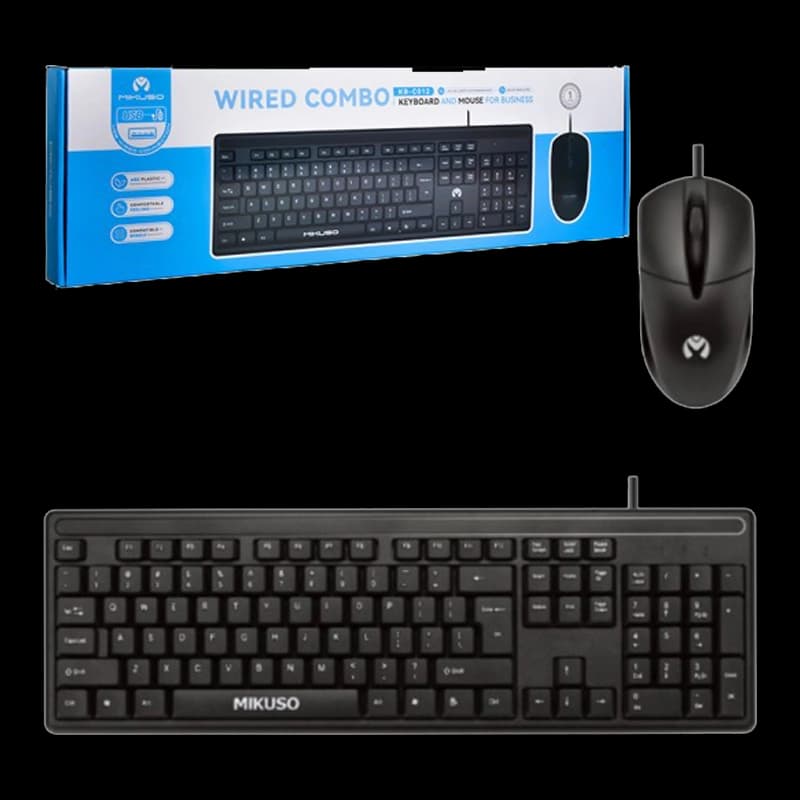 کیبورد و موس سیم دار MIKUSO C012