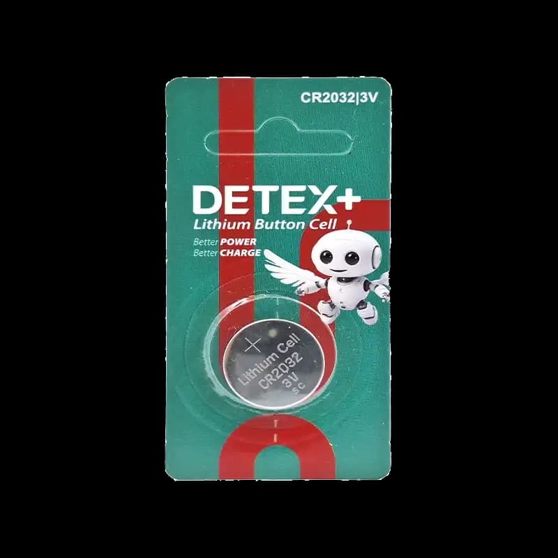 باطری سکه ای تکی2032 DETEX