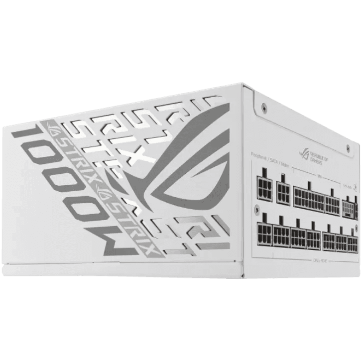 منبع تغذیه کامپیوتر ایسوس مدل ROG Strix White 80 Plus Platinum توان 1000 وات — تصویر ۲