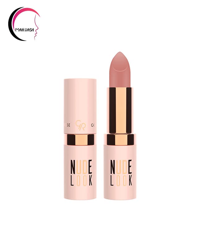 رژ لب جامد مات گلدن رز مدل Nude Look