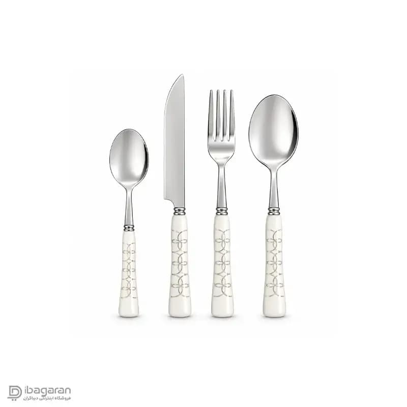 سرویس قاشق و چنگال ریما طرح حلقه ای طلایی مدل 13415 — تصویر ۸