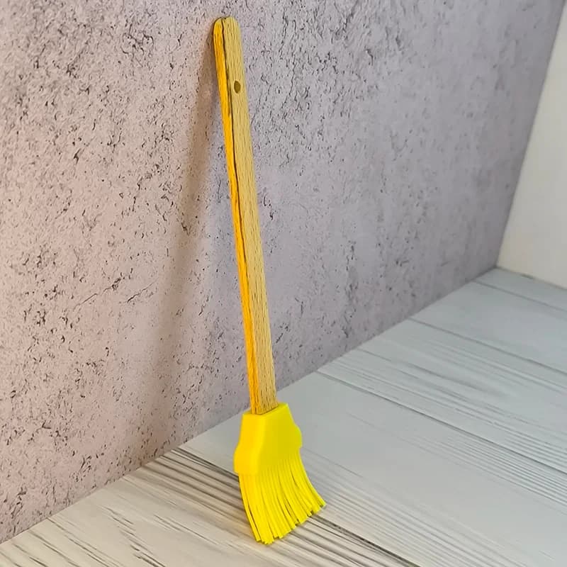 فرچه سیلیکونی دسته چوبی گرند