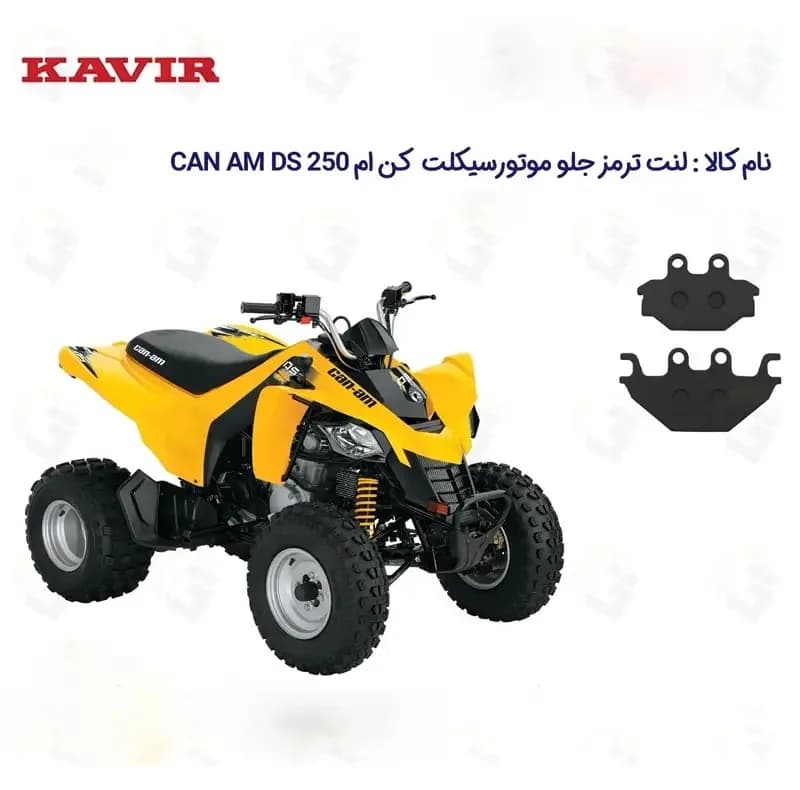 لنت ترمز عقب چهارچرخ مدل CAN AM DS مناسب برای کن ام دی اس 250 — تصویر ۲