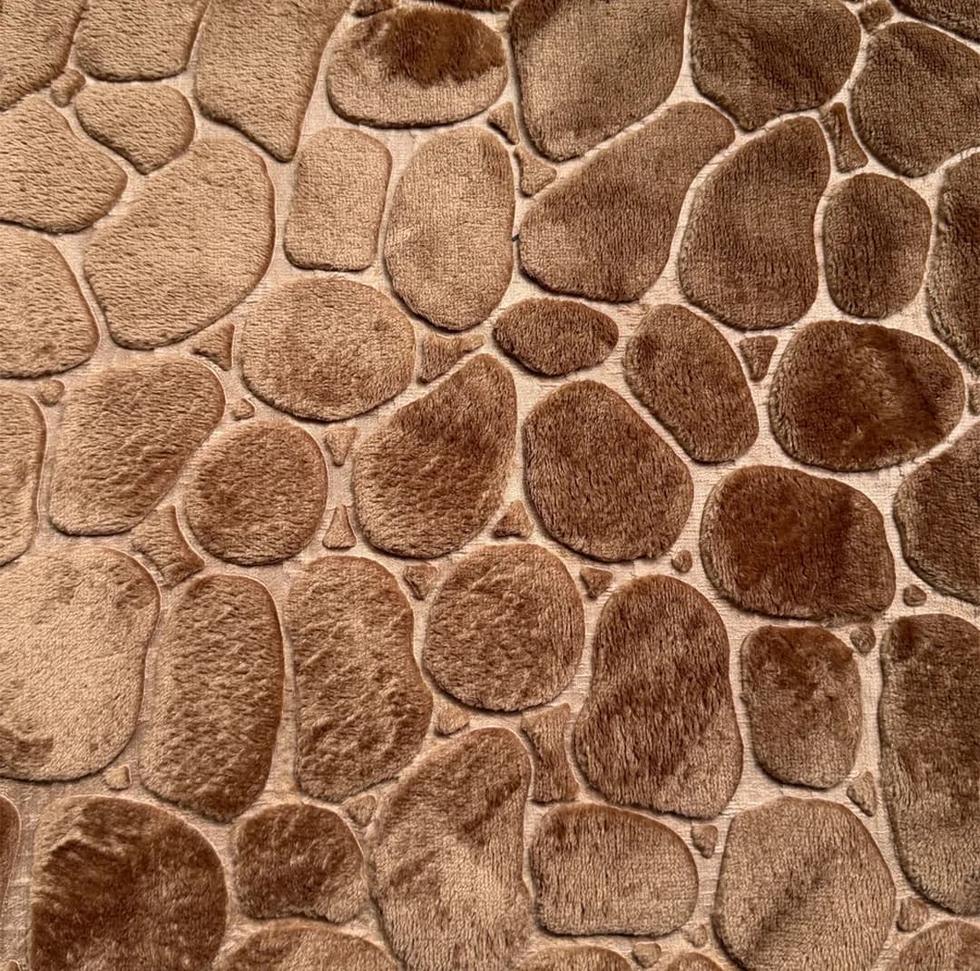 پادری مدل مخمل طرح سنگ سایز 45*75 سانتی متر مناسب برای فضای داخلی — تصویر ۷