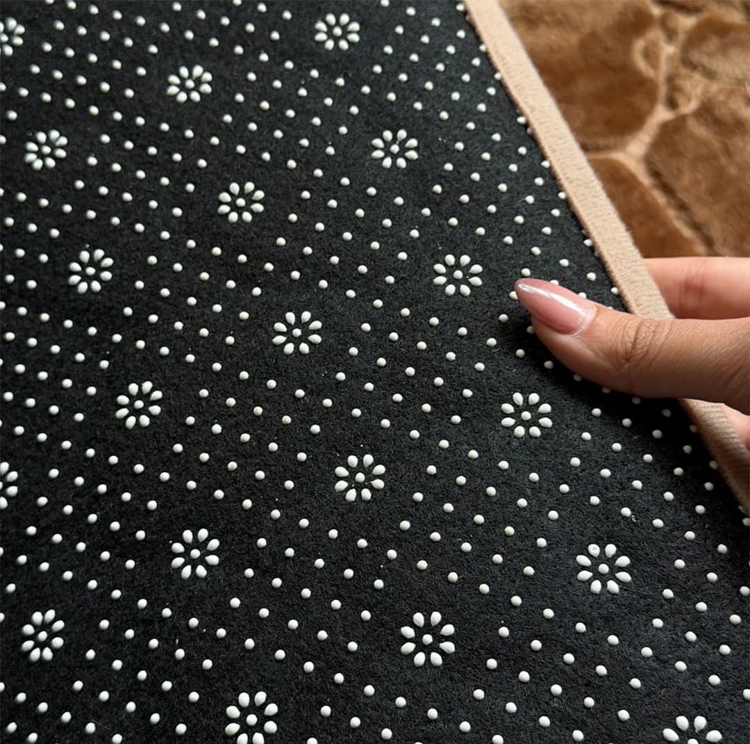 پادری مدل مخمل طرح سنگ سایز 45*75 سانتی متر مناسب برای فضای داخلی — تصویر ۶