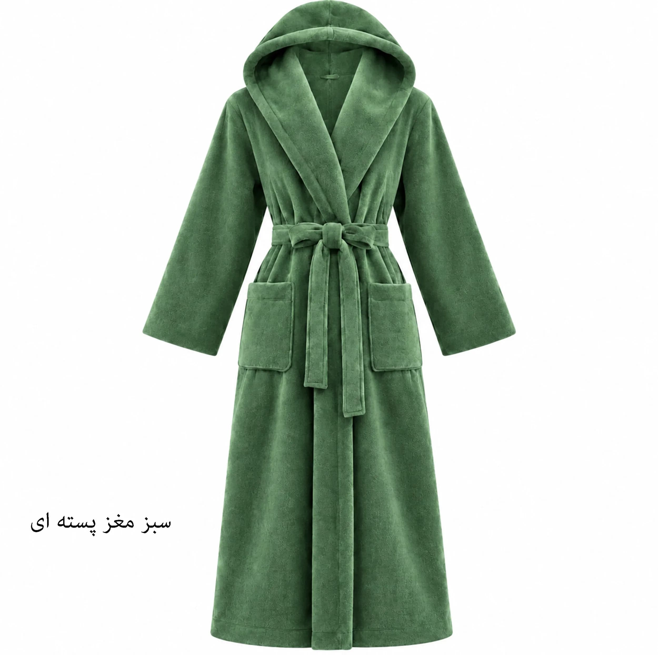 حوله پالتویی هنرمند مدل Classic Plain سایز ۱۴۵ مناسب قد ۱۸۰ الی ۲۱۰ سانتی متر — تصویر ۶